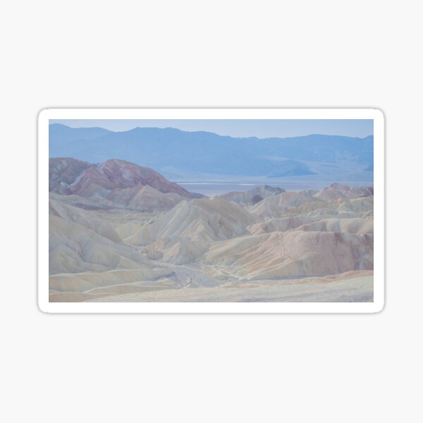 Zabriskie Point Badlands Panorama Death Valley National Park Sticker