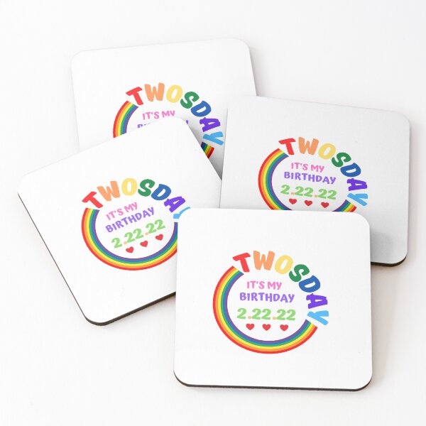 Item preview, Twosday It Is My Birthday rainbow designed and sold by EsraaBaniOdeh.