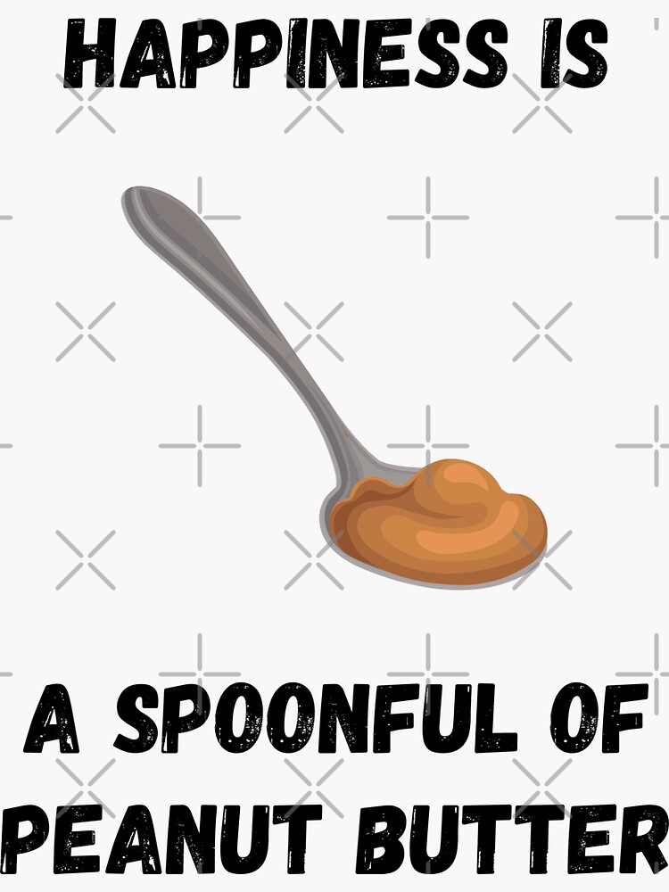 Peanut Butter Spoon Breakfast Favorite Sport Food' Sticker