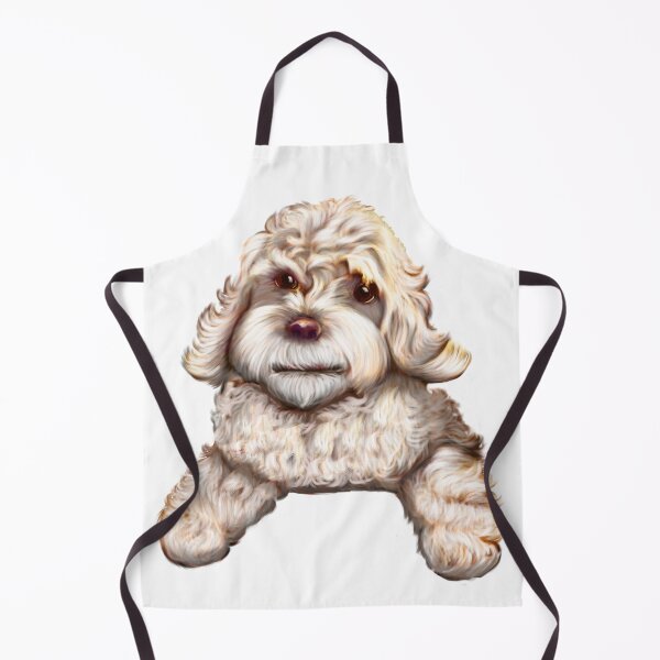 Item preview, Lindo cachorro blanco Cavapoo Cavoodle - caniche cavalier king charles spaniel designed and sold by Artonmytee.