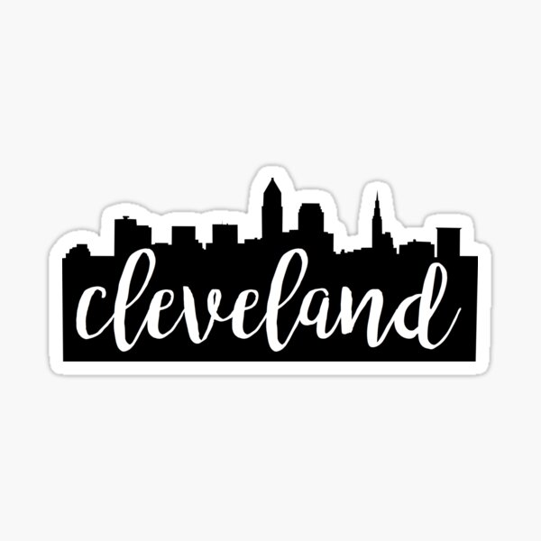 Cleveland, Ohio City Skyline Sticker
