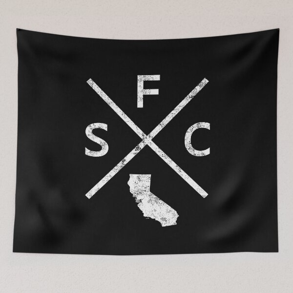 Item preview, Vintage San Francisco Retro SFC Cross designed and sold by pixeljamz.