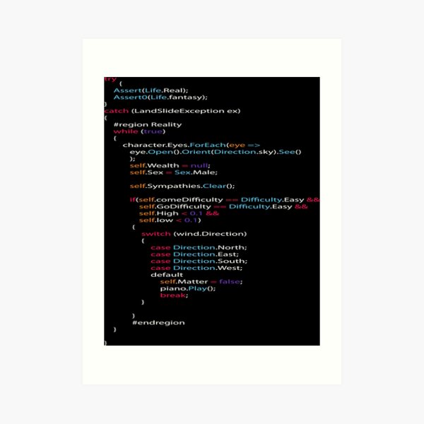 This The Real Life Coding Programming Color Art Print By Jeuliet Br Redbubble 0376