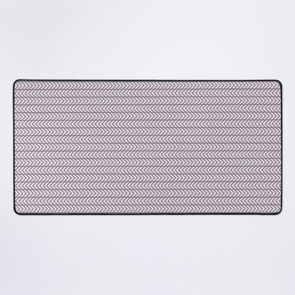 Item preview, CHEVRONS. HORIZONTAL. PASTEL PINK ON GREY. designed and sold by 5hertz.