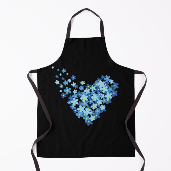 Item preview, Blue flowers in a cute heart designed and sold by beautifulworld9.