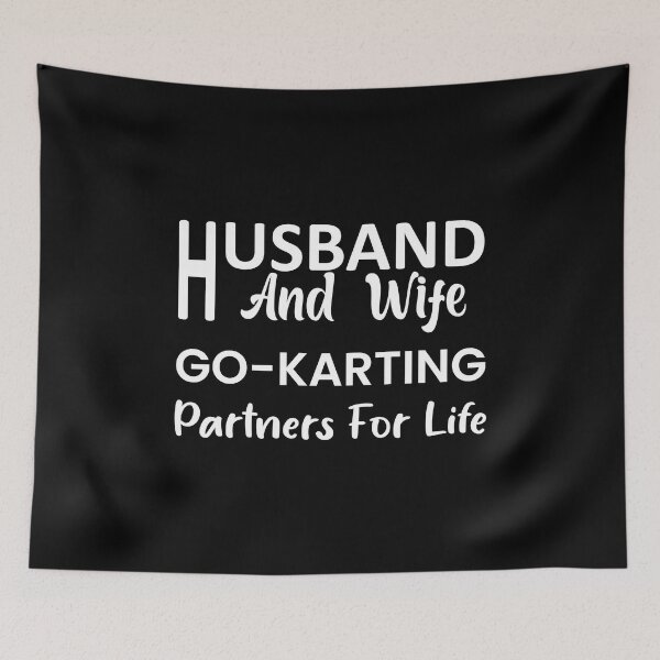 Item preview, Husband And Wife Go-Karting Partners For Life designed and sold by Outdoorsy World.