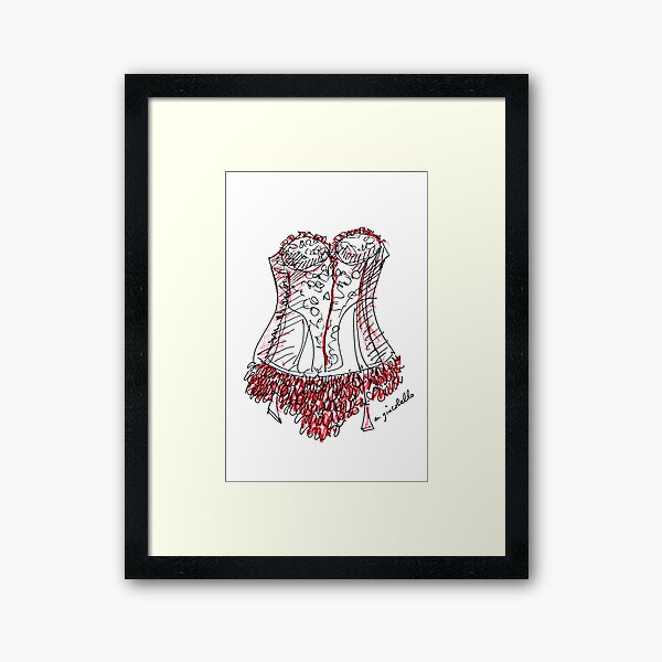 Corset Framed Art Print