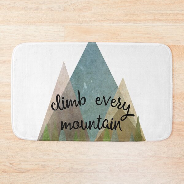 Item preview, climb every mountain (blue) designed and sold by wanderingtype.