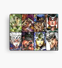 Jojo's Bizarre Adventure - The 8 Jojos Canvas Print