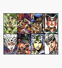 Jojo's Bizarre Adventure - The 8 Jojos Photographic Print