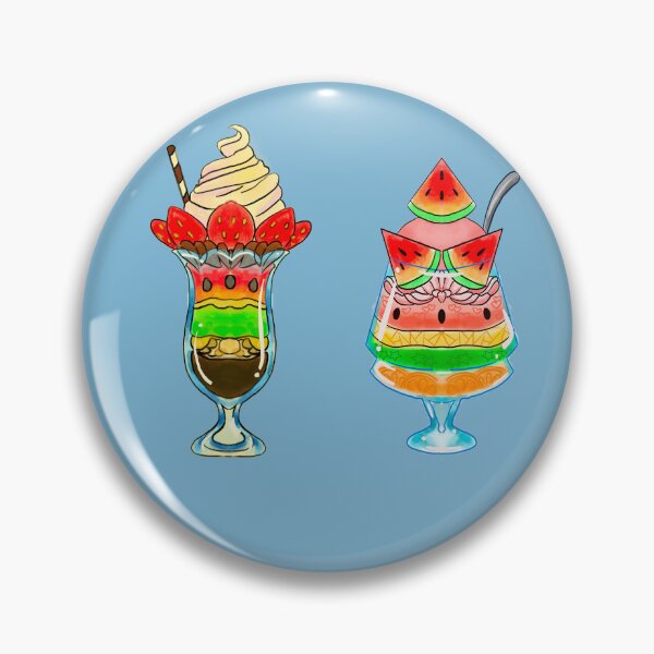 Item preview, Watermelon Parfait and Strawberry Parfait designed and sold by MarielaArtShop.