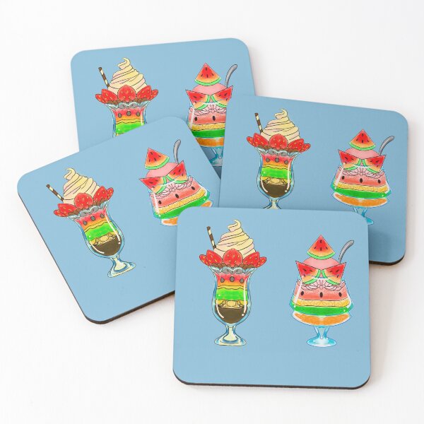 Item preview, Watermelon Parfait and Strawberry Parfait designed and sold by MarielaArtShop.