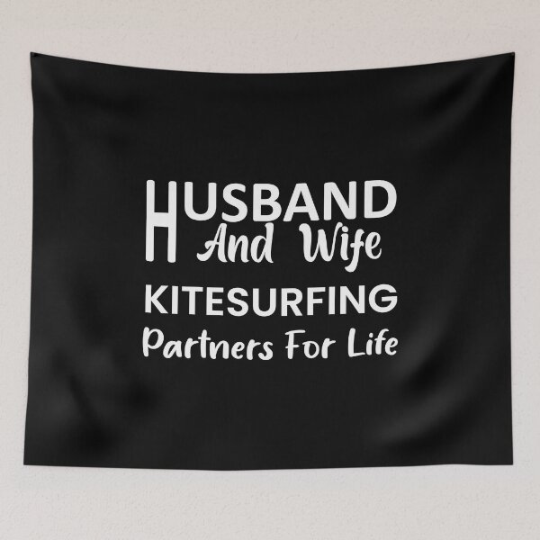 Item preview, Husband And Wife Kitesurfing Partners For Life designed and sold by Outdoorsy World.