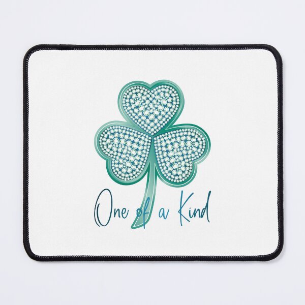 Item preview, “One of a Kind” Diamond Aqua Shamrock! designed and sold by PawsitiveMum.