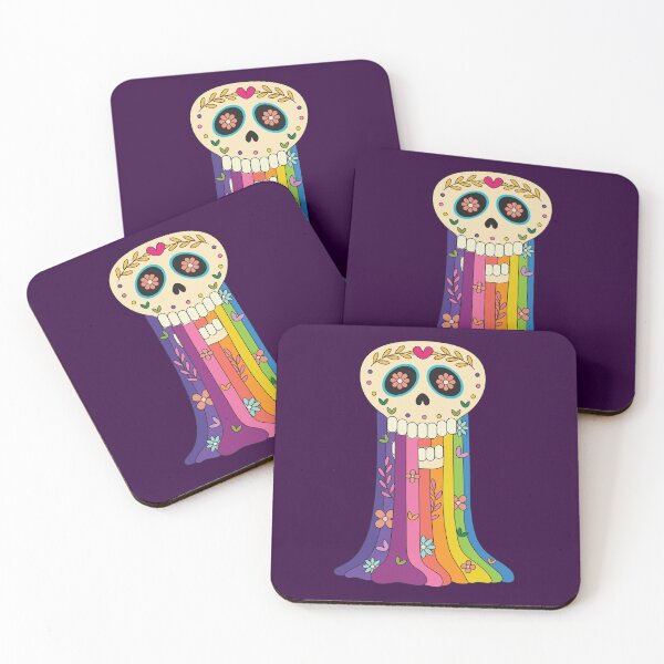 Item preview, Sugar Skull Vomiting Rainbow designed and sold by storyboxdesigns.
