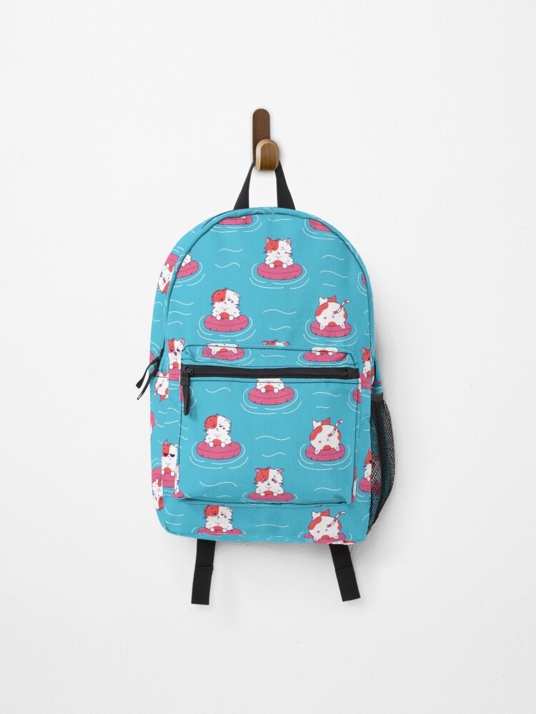 Thumbnail 1 of 3, Backpack, Cat Swimming Pattern designed and sold by MehranZetzsche.