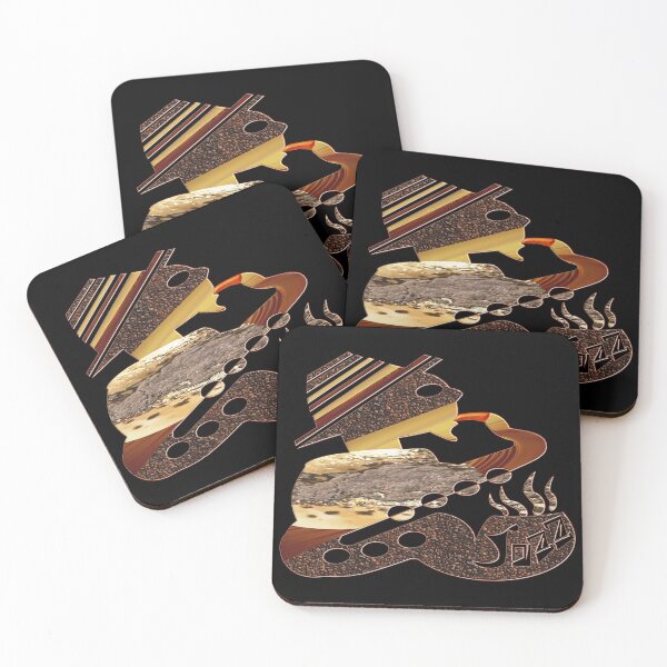 Item preview, FUELED BY COFFEE AND JAZZ - A PERFECT GIFT FOR JAZZMEN AND SAX PLAYERS WHO LOVE COFFEE. designed and sold by Ralek.
