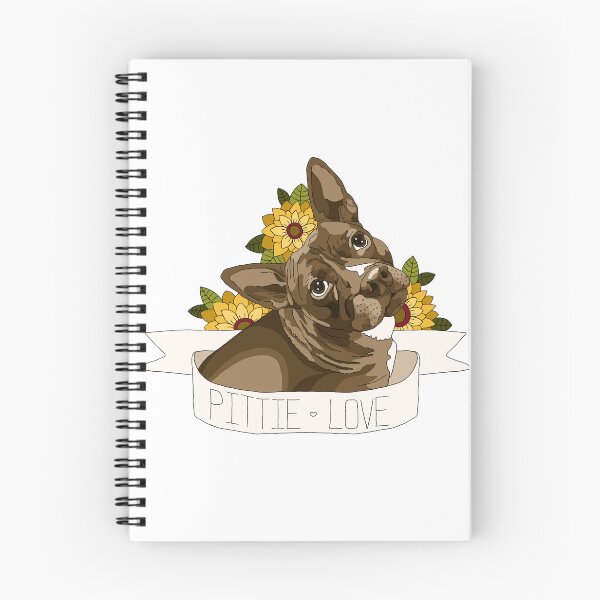 Item preview, Pittie Love Sunflower Illustration designed and sold by Dr-Sloth.