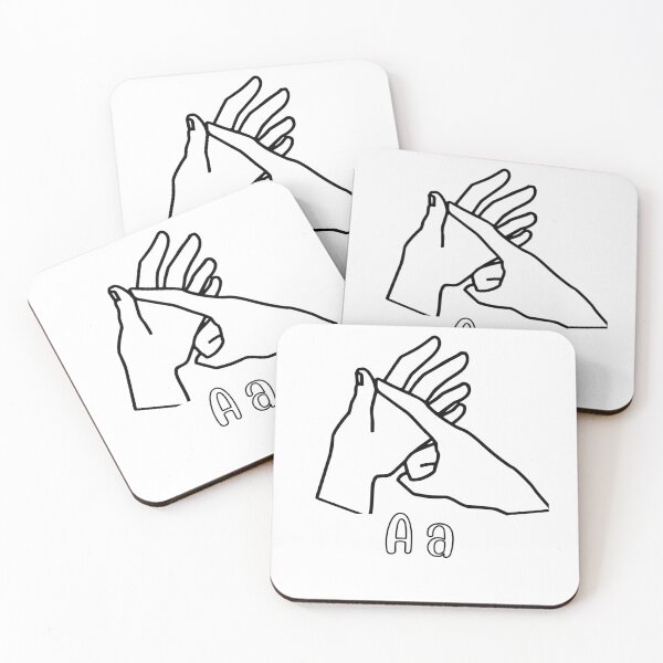 Item preview, bsl alphabet letter A a finger spelling designed and sold by amy greaves.