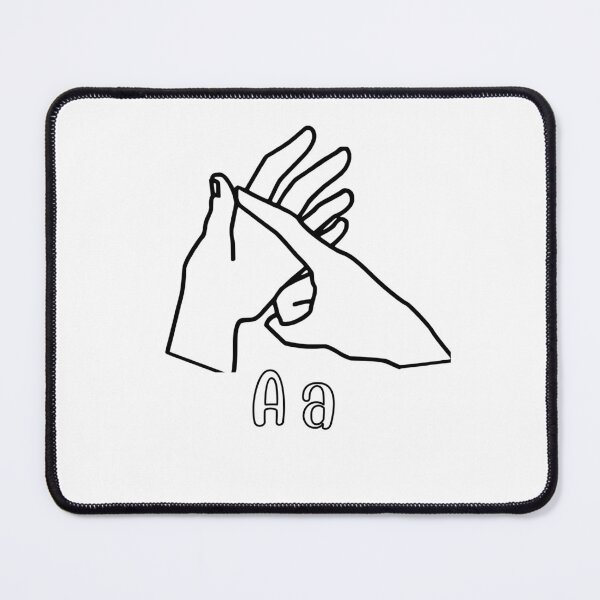 Item preview, bsl alphabet letter A a finger spelling designed and sold by amy greaves.