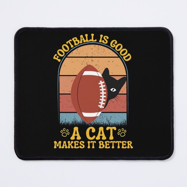 Item preview, funny retro vintage football quote for cats lover designed and sold by salahnewdesign.