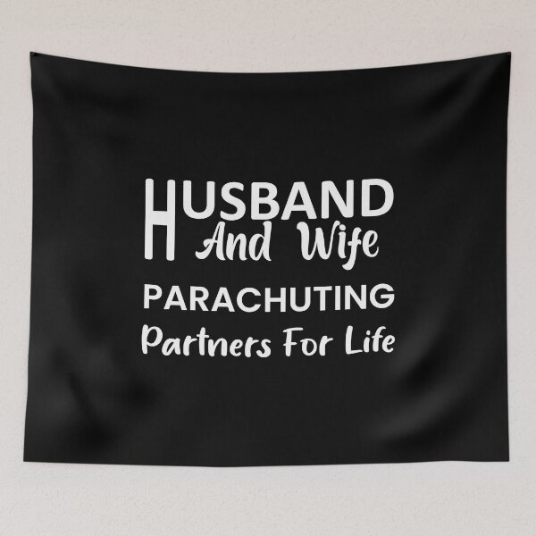 Item preview, Husband And Wife Parachuting Partners For Life designed and sold by Outdoorsy World.
