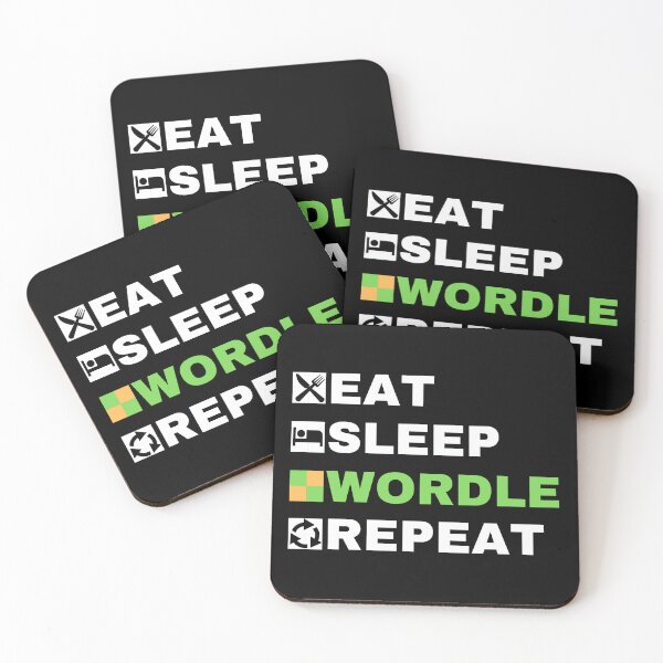 Item preview, EAT SLEEP WORDLE REPEAT word designed and sold by Yalisso.