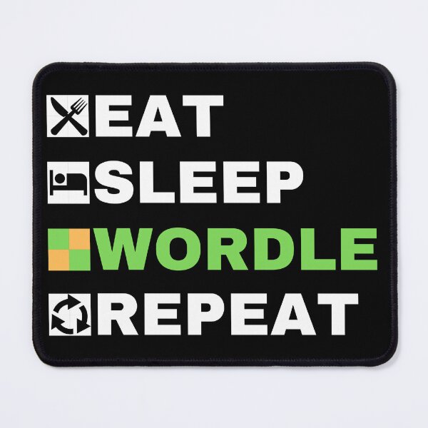 Item preview, EAT SLEEP WORDLE REPEAT word designed and sold by Yalisso.