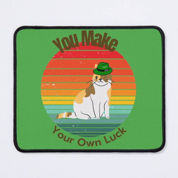 Item preview, You Make Your Own Luck - Irish Cat with Grunge Sunset designed and sold by Mechanical-Artt.