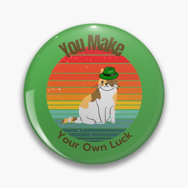 Item preview, You Make Your Own Luck - Irish Cat with Grunge Sunset designed and sold by Mechanical-Artt.