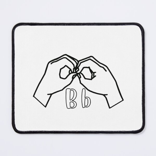 Item preview, bsl alphabet letter B b a finger spelling designed and sold by amy greaves.