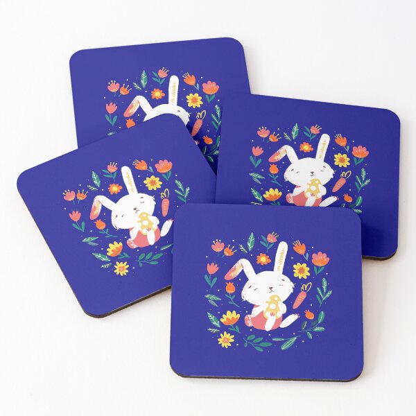 Item preview, Super cute easter bunny with flowers. designed and sold by benjielwarro.