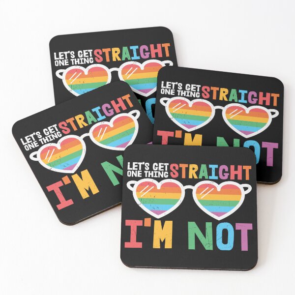 Item preview, Lets Get One Thing Straight, I'm Not - funny gay designed and sold by Fruitsome.