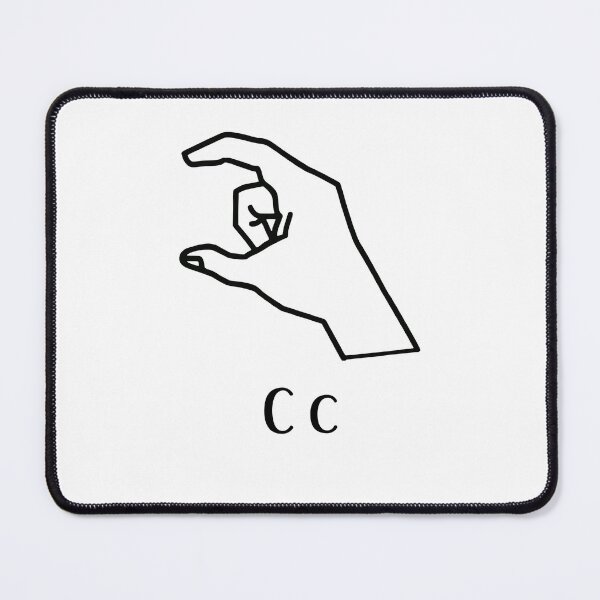 Item preview, Copy of bsl alphabet letterC,finger spelling designed and sold by amy greaves.