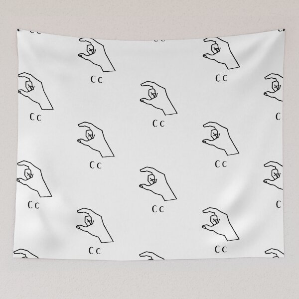 Item preview, Copy of bsl alphabet letterC,finger spelling designed and sold by amy greaves.