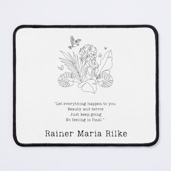 Item preview, "No feeling is final" - Rainer Maria Rilke designed and sold by BookberryGarden.