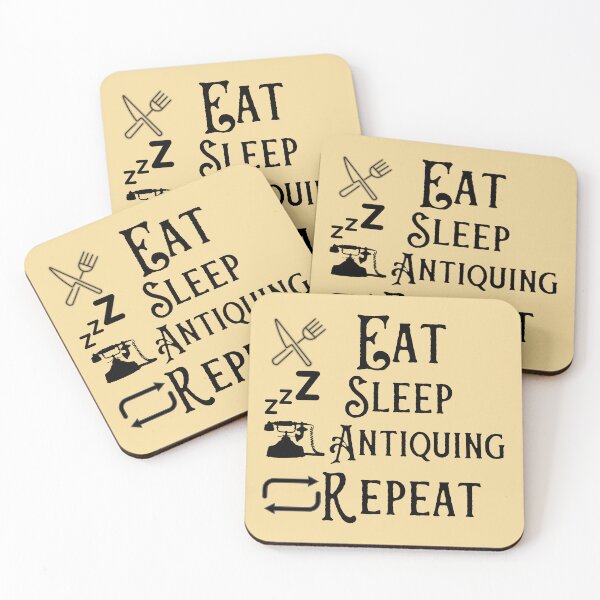 Item preview, Eat Sleep Antiquing Repeat Funny shirt men gift women gift designed and sold by InnovantDesigns.