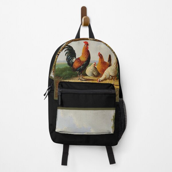 Item preview, Vintage Rooster and His Flock - Book Illustration from 1800's designed and sold by MountMercantile.