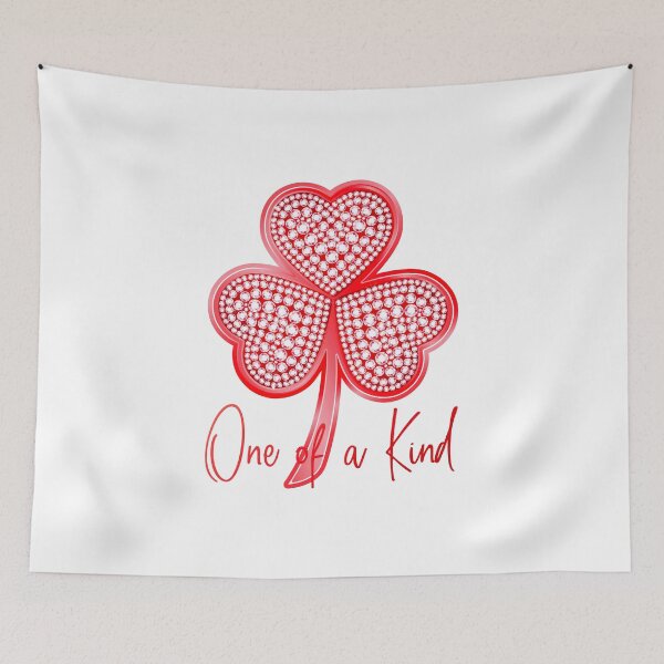 Item preview, “One of a Kind” Diamond Red Shamrock! designed and sold by PawsitiveMum.