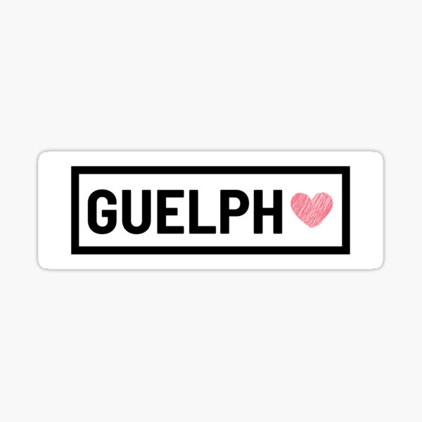 "Guelph" Sticker for Sale by TravelStudio Redbubble