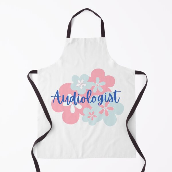 Item preview, Audiologist in Pink and Blue Floral Bloom designed and sold by Hear4theEars.