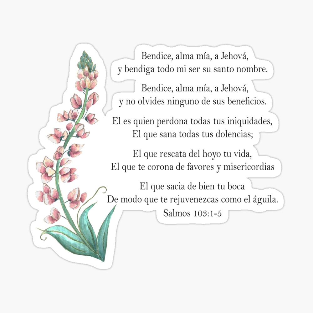 Spanish Bible Verse Salmos 103:1-5 Bendice Alma Mía a -  Norway