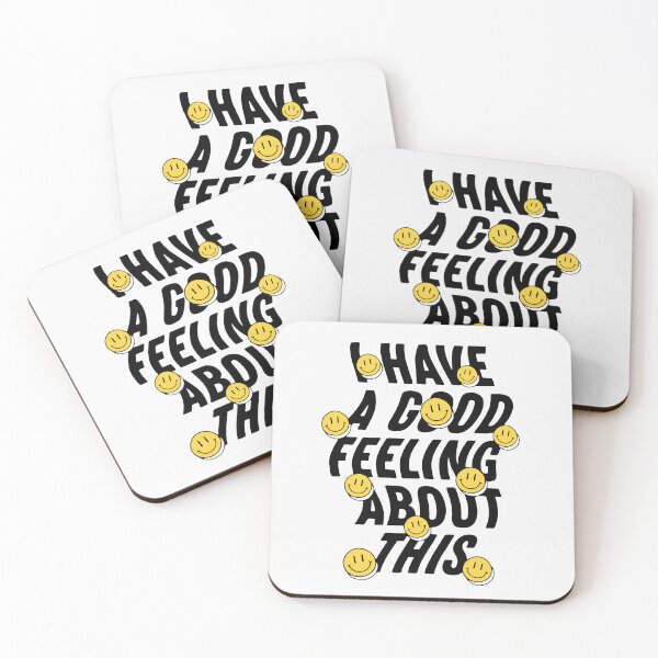 Item preview, I Have A Good Feeling About This - Wavy Text Typography Design designed and sold by souloff.