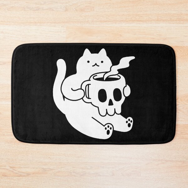 Item preview, Cat and Skull Mug designed and sold by obinsun.