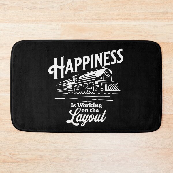 Item preview, Happiness Is Working On The Layout for Model Train Builders and Loves Steam Engine designed and sold by TheTrainRoom.