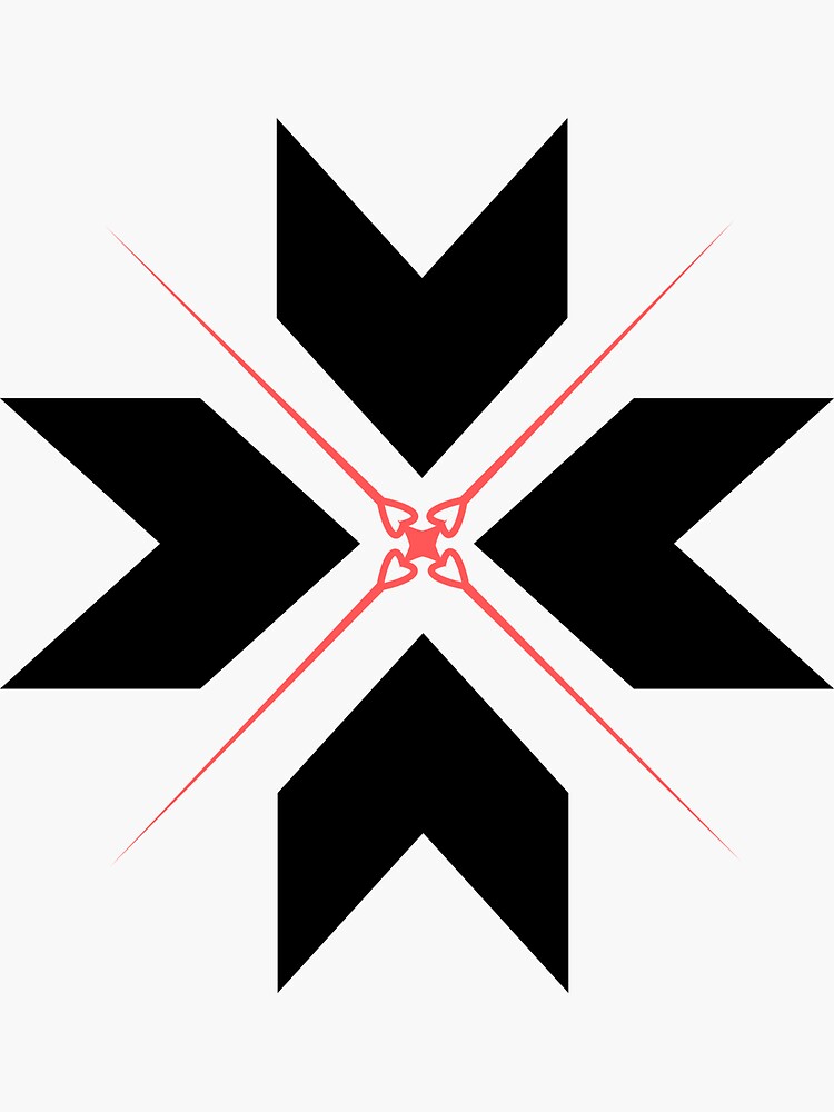 "Black Red Star" Sticker for Sale by ValentinStore Redbubble