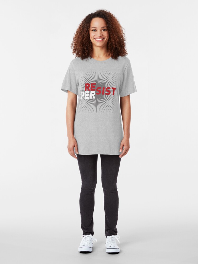 Alternate view of RESIST: PERSIST Slim Fit T-Shirt