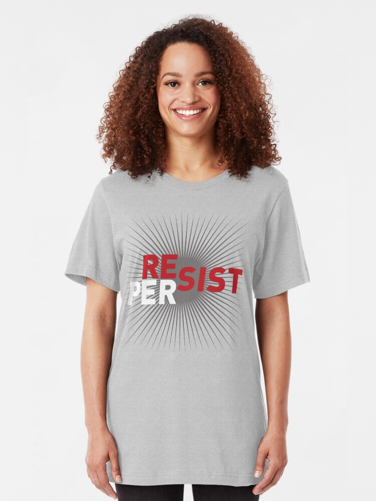 Alternate view of RESIST: PERSIST Slim Fit T-Shirt