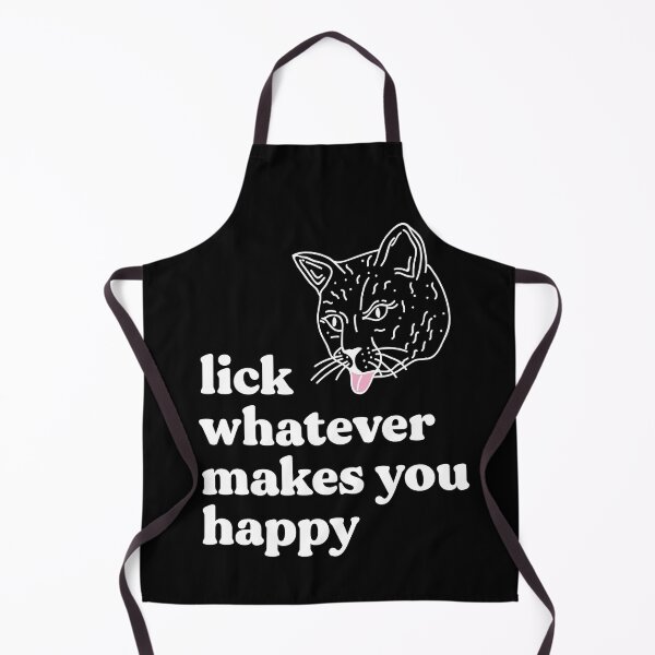 Item preview, Lick whatever makes you happy – Funny licking cat designed and sold by Rigipedia.