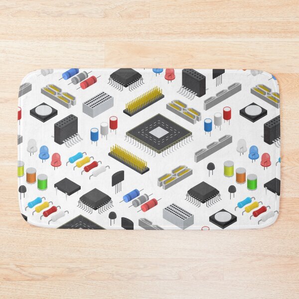 Item preview, Computer Electronic Circuit Board Component Pattern designed and sold by WilliamsonMedia.